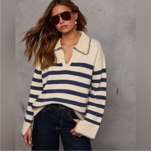 Vici Own it Striped Sweater Medium